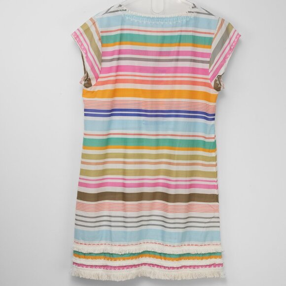 Calypso St. Barth Biding Grange Dress Embellished Cotton Multicolor Size Large - Picture 2 of 6